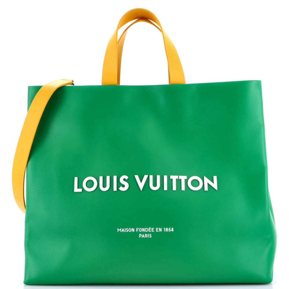 Louis Vuitton MM Shopper Tote Leather